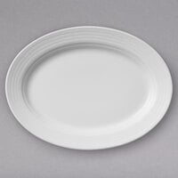 Villeroy & Boch 16-4003-3570 Sedona Function 8 1/4 inch x 6 3/4 inch White Porcelain Oval Plate - 6/Case