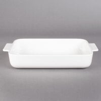 Villeroy & Boch 13-6021-3273 Cooking Elements 11 3/4 inch x 7 7/8 inch White Porcelain Rectangle Baking Dish   - 6/Case