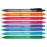 Paper Mate 1945935 InkJoy 100 RT Assorted Color with Assorted Barrel Color 1mm Retractable Ballpoint Pen - 8/Pack