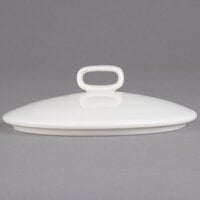 Villeroy & Boch 16-4004-2526 Affinity 4 3/8" White Porcelain Serving Dish / Lid with Knob - 6/Case