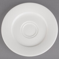 Villeroy & Boch 16-4004-1280 Affinity 6 1/4 inch White Porcelain Saucer - 6/Case
