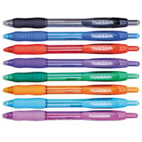 Paper Mate 1960662 Profile Assorted Ink with Assorted Barrel Color 1.4mm Retractable Ballpoint Pen - 8/Set