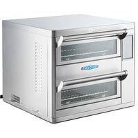 TurboChef Double Batch Electric Countertop Accelerated Impingement Ventless Oven with One Touch Controls - 208/240V, 3 Phase