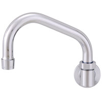 Fisher 3911 Backsplash Mounted Faucet with 8" Swing Nozzle and 2.2 GPM Aerator