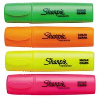 Sharpie 1825633 Assorted 4-Color Blade Tip Desk Style Highlighter