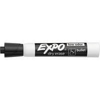 Expo 82001 Black Low-Odor Bullet Tip Dry Erase Marker   - 12/Pack