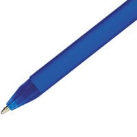 Paper Mate 6110187 ComfortMate Blue Ink with Blue Barrel 1mm Ballpoint Stick Pen - 12/Pack