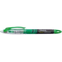 Sharpie 1754468 Accent Liquid Fluorescent Green Chisel Tip Pen Style Highlighter - 12/Pack