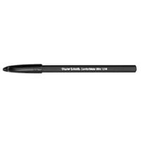 Paper Mate 6130187 ComfortMate Black Ink with Black Barrel 1mm Ballpoint Stick Pen - 12/Pack