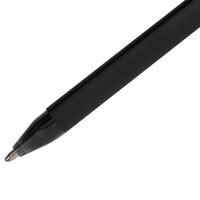 Paper Mate 6130187 ComfortMate Black Ink with Black Barrel 1mm Ballpoint Stick Pen - 12/Pack