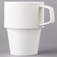 Villeroy & Boch 16-4004-4895 Affinity 13.5 oz. White Porcelain Stackable Mug with Handle - 6/Case