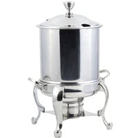 Bon Chef 39001HLCH Roman Petite 8 Qt. Stainless Steel with Chrome Accents Hinged Top Marmite Chafer