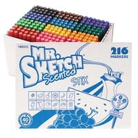 Mr. Sketch 1905315 Scented Stix 216 Assorted Fine Point Scented Watercolor Markers