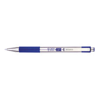 Zebra 41321 G-301 Blue Ink with Stainless Steel Barrel 0.7mm Retractable Roller Ball Gel Pen