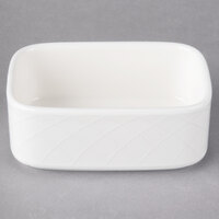 Villeroy & Boch 16-2238-1100 Bella 7.5 oz. White Porcelain Rectangular Sugar Packet Holder - 6/Case