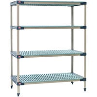 Metro X546G4 MetroMax 4 Grid 4-Shelf Stationary Shelving Unit - 24" x 42" x 63"