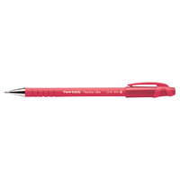Paper Mate 9620131 FlexGrip Ultra Red Ink with Red Barrel 1mm Ballpoint Stick Pen - 12/Pack