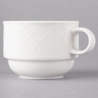 Villeroy & Boch 16-2238-1271 Bella 7.5 oz. White Porcelain Stackable Cup - 6/Case
