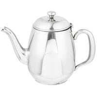 Vollrath 46595 Orion 34 oz. Mirror-Finished Stainless Steel Coffee / Tea Pot