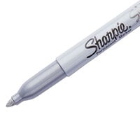Sharpie 39109PP Metallic Silver Bullet Tip Permanent Marker - 4/Pack
