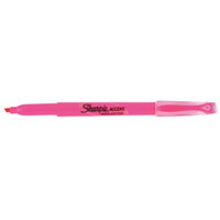 Sharpie 27009 Accent Fluorescent Pink Chisel Tip Pocket Style Highlighter - 12/Pack