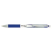 Zebra 21920 Z-Grip Flight Blue Ink with White Barrel 1.2mm Retractable Ballpoint Pen - 12/Pack