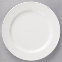 Villeroy & Boch 16-2238-2630 Bella 9 1/2 inch White Porcelain Plate - 6/Case