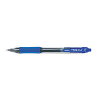 Zebra 46820 Sarasa Blue Ink with Transparent Blue Barrel 0.7mm Retractable Roller Ball Gel Pen - 12/Pack