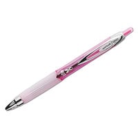 Uni-Ball 1745148 Signo 207 Black Ink with Pink Barrel 0.7mm Retractable Roller Ball Gel Pen - 2/Pack