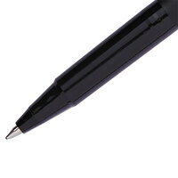 Uni-Ball 60101 Black Ink with Black Matte Barrel 0.7mm Roller Ball Stick Pen - 12/Pack