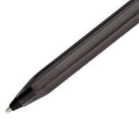 Paper Mate 1951257 InkJoy 100 Black Ink with Black Barrel 1mm Ballpoint Stick Pen - 12/Pack