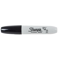 Sharpie 38201 Black Chisel Tip Permanent Marker - 12/Pack
