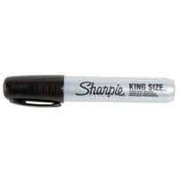 Sharpie 15001 King Size Black Chisel Tip Permanent Marker - 12/Pack