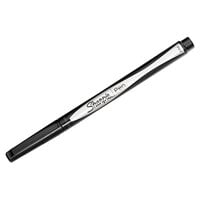 Sharpie 1742663 Black Ink with Gray / Black Barrel 0.8mm Water Resistant Plastic Point Stick Pen - 12/Pack