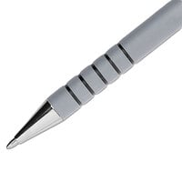 Paper Mate 9630131 FlexGrip Ultra Black Ink with Gray Barrel 1mm Ballpoint Stick Pen - 12/Pack