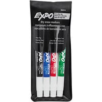 Expo 86074 Assorted 4-Color Low-Odor Fine Point Dry Erase Marker Set