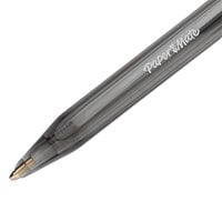 Paper Mate 1951254 InkJoy 100 RT Black Ink with Black Barrel 1mm Retractable Ballpoint Pen - 12/Pack