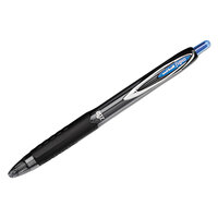 Uni-Ball 1736098 Signo 207 Blue Ink with Black Barrel 0.7mm Retractable Roller Ball Gel Pen - 12/Pack