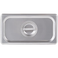 Choice 1/3 Size Stainless Steel Solid Steam Table / Hotel Pan Cover