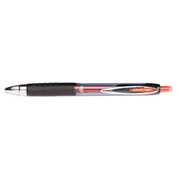 Uni-Ball 33952 Signo 207 Red Ink with Semi-Translucent Barrel 0.7mm Retractable Roller Ball Gel Pen - 12/Pack