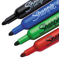 Sharpie 22474 Assorted 4-Color Bullet Tip Flip Chart Marker Set