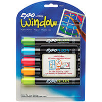 Expo 1752226 Assorted 5-Color Neon Bullet Tip Dry Erase Marker Set
