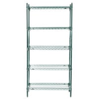 Metro 5A537K3 Stationary Super Erecta Adjustable 2 Series Metroseal 3 Wire Shelving Unit - 24 inch x 36 inch x 74 inch