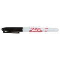 Sharpie 37001 Black Ultra-Fine Point Permanent Marker - 12/Pack