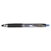 Uni-Ball 61256 Signo 207 Blue Ink with Semi-Translucent Barrel 0.5mm Retractable Roller Ball Gel Pen - 12/Pack