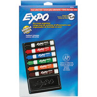 Expo 80556 Assorted 6-Color Chisel Tip Dry Erase Marker and Organizer Set
