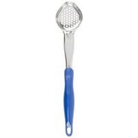 Vollrath 6422230 Jacob's Pride 2 oz. Blue Perforated Oval Spoodle® Portion Spoon