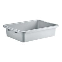 Rubbermaid® FG335192GRAY 21" x 17" x 7" Gray High Density Polyethylene Bus Tub