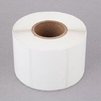 Tor Rey Z-12900024-KITUSA750 2 3/16 inch x 1 5/8 inch Blank White Thermal Label Roll, 750 Labels/Roll