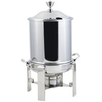 Bon Chef 34001HLCH Contemporary Petite 8 Qt. Stainless Steel with Chrome Accents Hinged Top Marmite Chafer